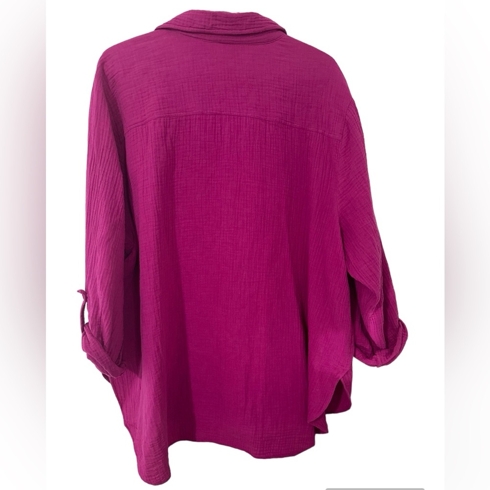 Pink/purple button down - Picture 2 of 3